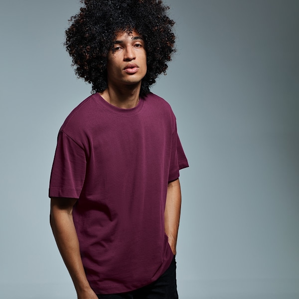 Anthem Unisex Vuxen Kraftig T-shirt XS Vinröd Burgundy XS