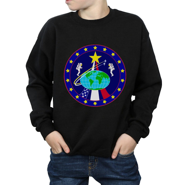 NASA Boys Classic Globe Astronauts Sweatshirt 12-13 år Svart Black 12-13 Years