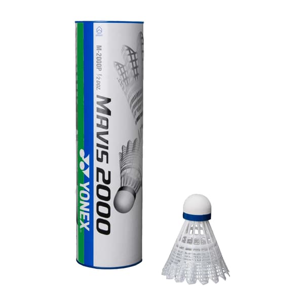 Yonex Mavis 2000 Badmintonboll (6-pack) One Size Vit White One Size