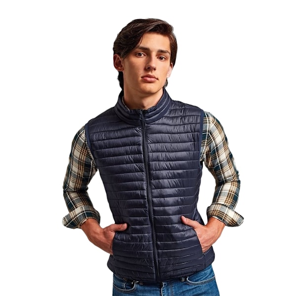 2786 Herr Tribe Fineline Vadderad Väst/Bodywarmer L Marinblå Navy L