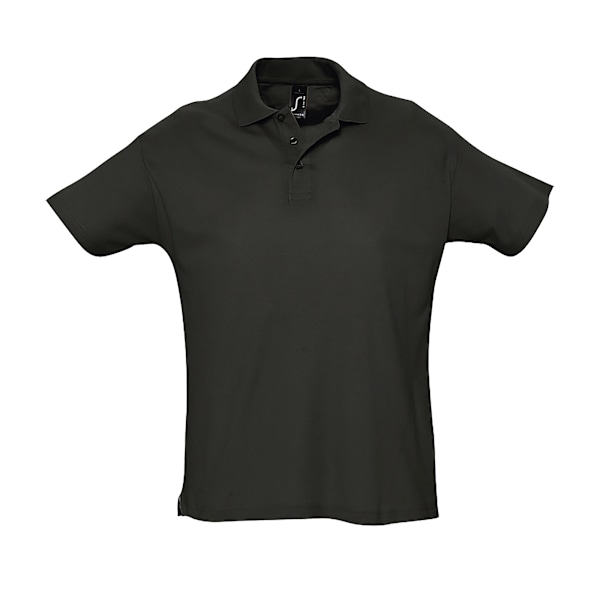 SOLS Herr Sommar II Pique Kortärmad Poloskjorta 3XL Svart Black 3XL