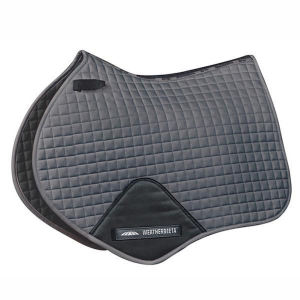 Weatherbeeta Prime Jump Shaped Saddle Pad Pony Grey Grey Pony