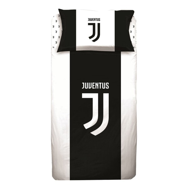 Juventus FC Cotton Crest Cover Set Enkel Vit/Svart White/Black Single