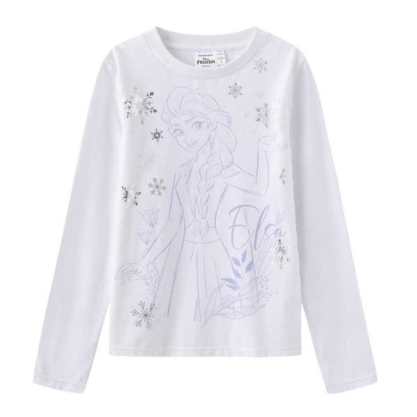 Frost Barn/Barn Elsa Topp & Byxset 9-10 År Vit/Grå White/Grey/Pink 9-10 Years