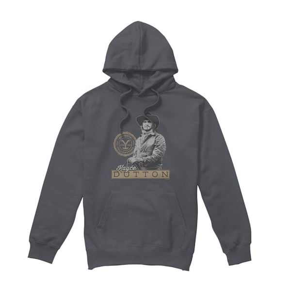 Yellowstone Herr Kayce Dutton Hoodie M Kolgrå Charcoal M