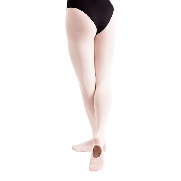 Silkeslena barns flickor konvertibla dansbalettstrumpbyxor (1 par) White 11-13 Years