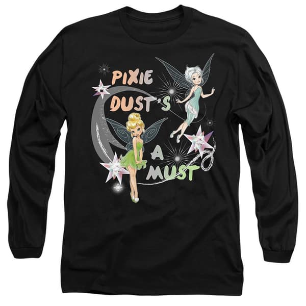 Disney Fairies Unisex Vuxen Pixie Dust´s A Must Tingeling & P Black XL