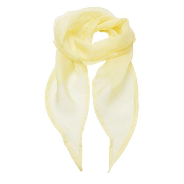 Premier Unisex Vuxen Färger Chiffong Scarf En Storlek Citron Lemon One Size