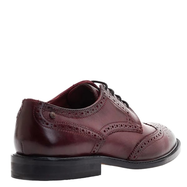 Base London Herr Chaplin Tvättad Läder Snörskor Brogues 7 UK Bo Bordo 7 UK