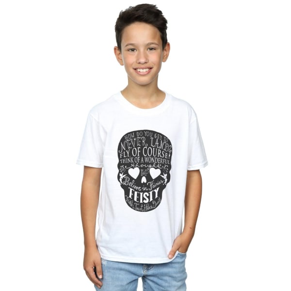 Disney Boys Tinker Bell Skull T-Shirt 5-6 år Vit White 5-6 Years