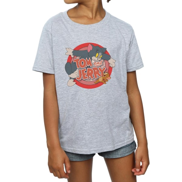 Tom och Jerry Girls Catch Bomull T-shirt 9-11 år Sports Grey Sports Grey 9-11 Years