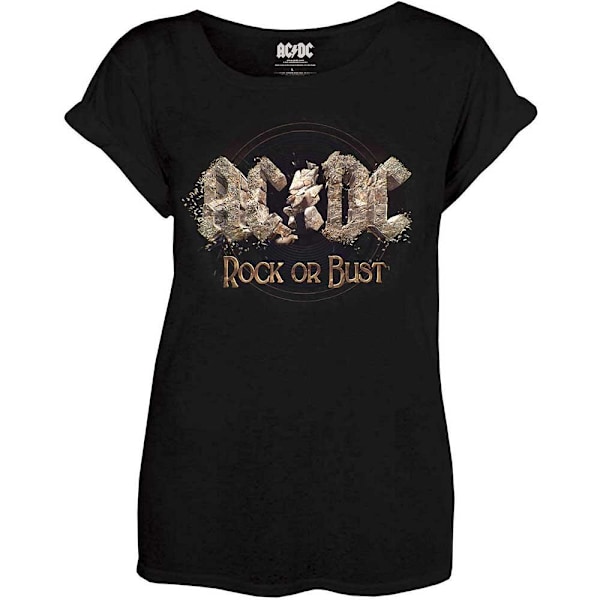 AC/DC Dam/Dam Rock Or Bust T-shirt XXL Svart Black XXL