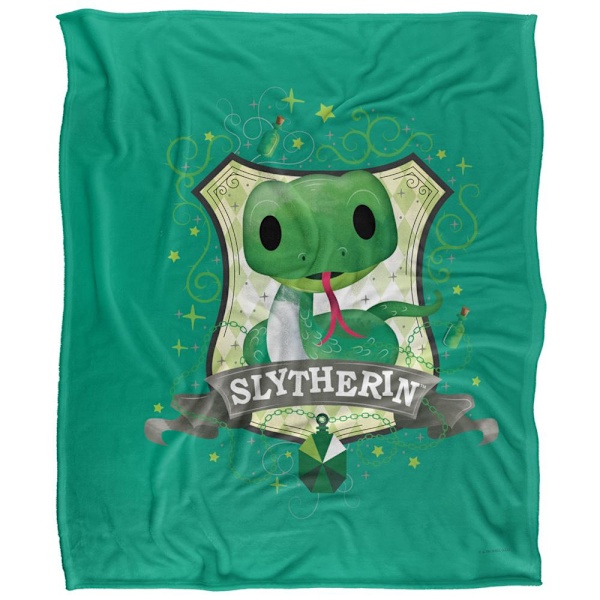 Harry Potter Slytherin Söt Filt One Size Flerfärgad Multicoloured One Size