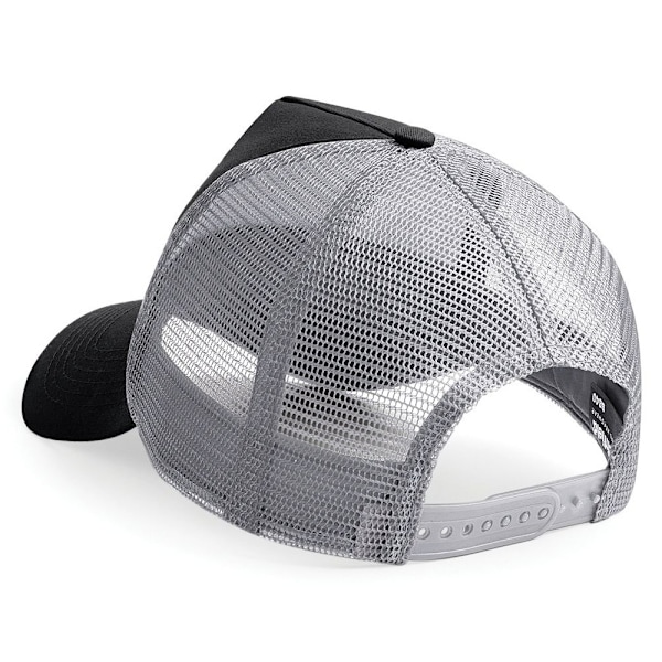 Beechfield Herr Halv Mesh Trucker Cap / Huvudbonad (2-pack) På Black/ Light Grey One Size