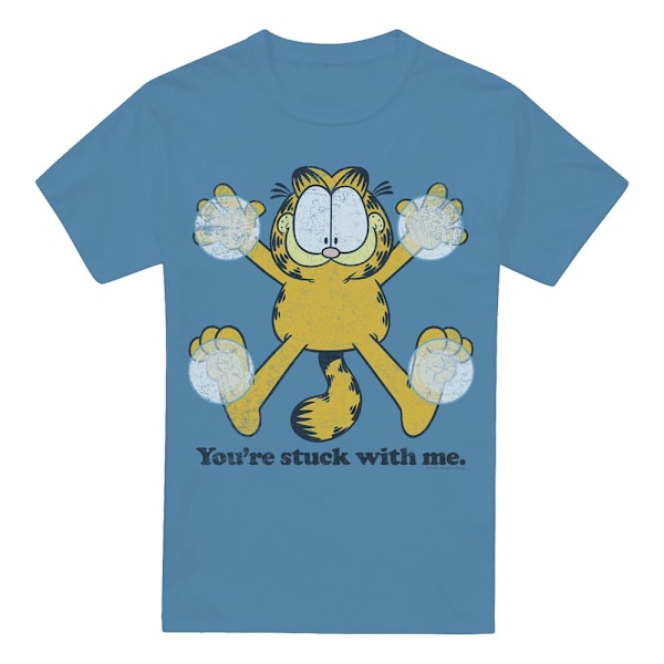 Garfield Herr T-shirt Fast XXL Carolina Blå Carolina Blue XXL