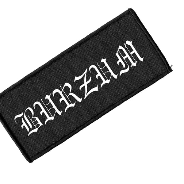 Burzum Påsydd Logotyp Patch One Size Vit White One Size