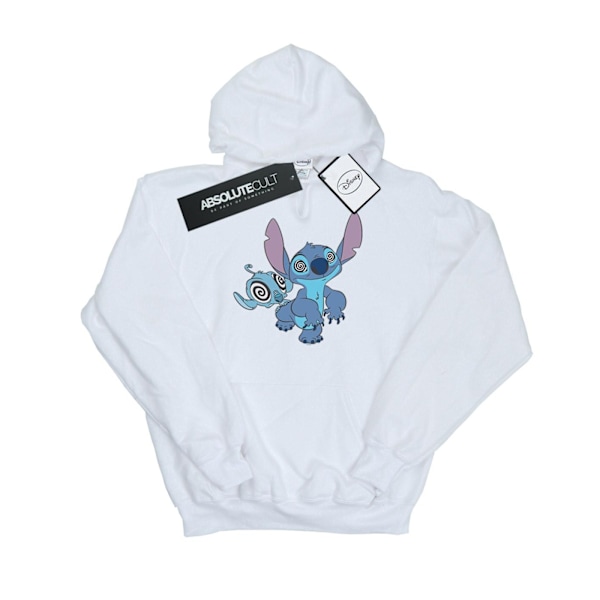 Disney Herr Lilo And Stitch Hypnotiserad Hoodie 4XL Vit White 4XL