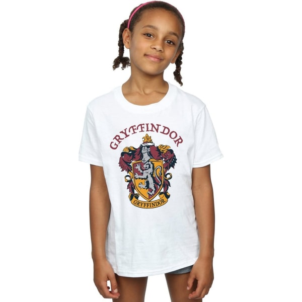 Harry Potter T-shirt i bomull för flickor, Gryffindor, 12-13 år, vit White 12-13 Years