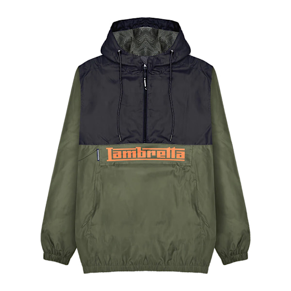 Lambretta Herr Scooter Jacka L Khaki Grön/Svart Khaki Green/Black L