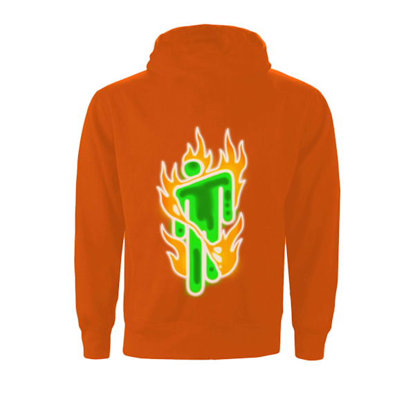 Billie Eilish Unisex Vuxen Flames Logo Hoodie XXL Orange Orange XXL