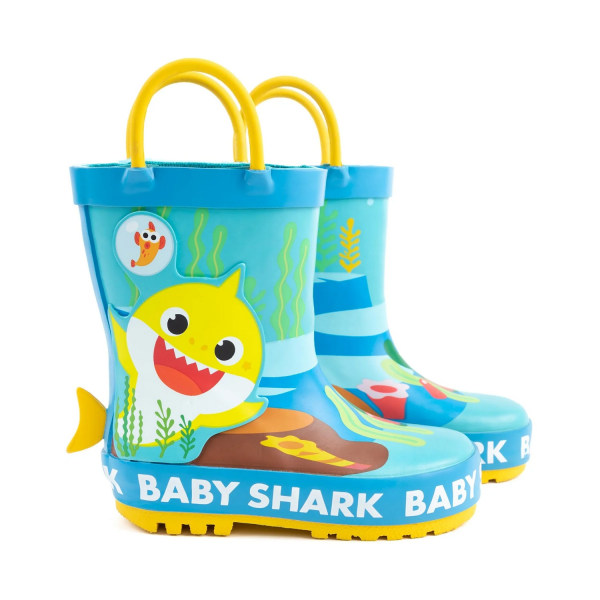 Baby Shark Childrens/Kids Garden Wellies 7 UK Child Blå/Gul Blue/Yellow 7 UK Child