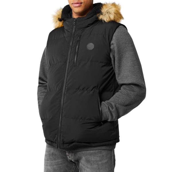 SoulCal Herr Sherpafodrad Gilet S Svart Black S
