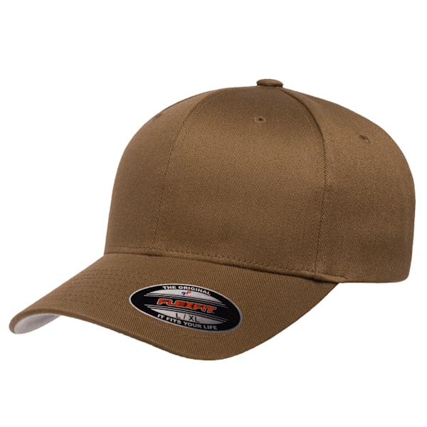 Yupoong Flexfit Fitted Baseball Cap LXL Coyote Brown för män Coyote Brown LXL
