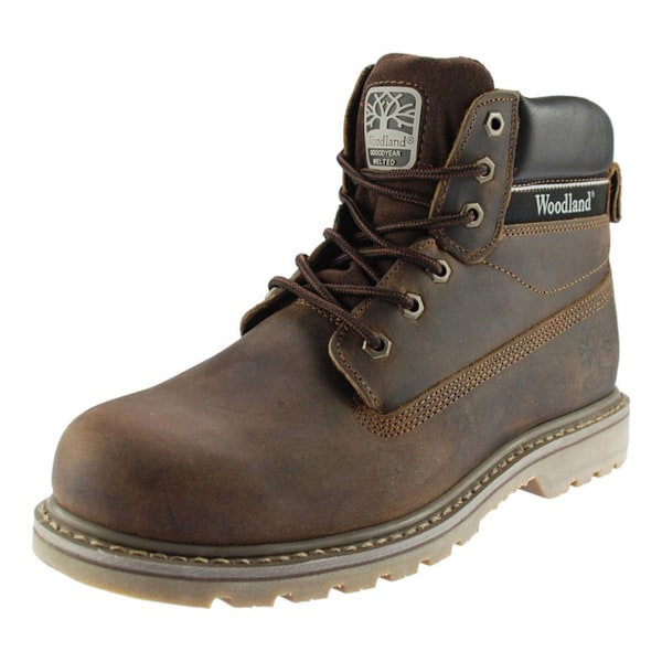 Woodland Herr 6 Ögla Vadderade Utility Boots 12 UK Brun Brown 12 UK