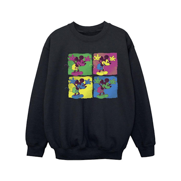 Disney Girls Mickey Mouse Pop Art Sweatshirt 7-8 år Svart Black 7-8 Years