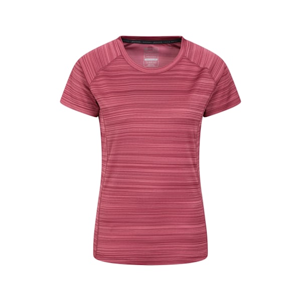 Mountain Warehouse Dam/Dam Endurance Randig T-shirt 12 U Berry 12 UK