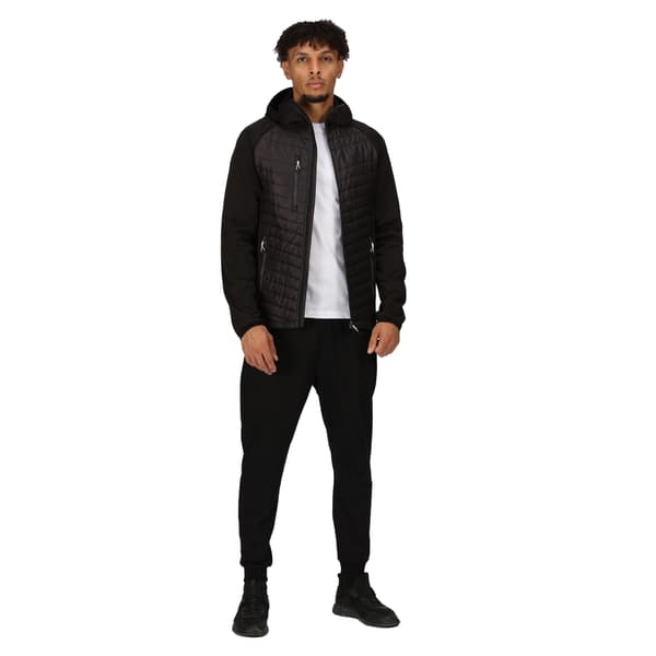 Regatta Herr Navigate Quilted Hybridjacka 4XL Svart/Sälgrå Black/Seal Grey 4XL