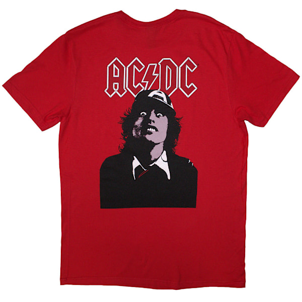 AC/DC Unisex Vuxen Lock Up Your Daughters Mini Logo Ryggtryck Red L