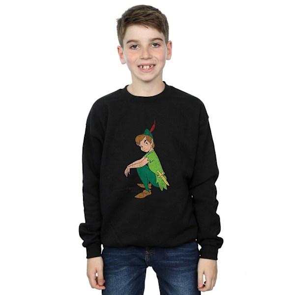 Peter Pan Pojksweatshirt 7-8 år Svart Black 7-8 Years
