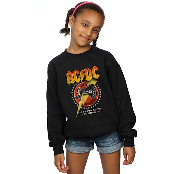 AC/DC Girls For Those About To Rock 1981 Sweatshirt 5-6 år B Black 5-6 Years