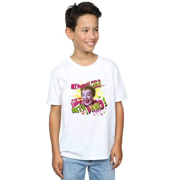 DC Comics Boys Batman TV-serie Joker Bang T-shirt 5-6 år Vit White 5-6 Years