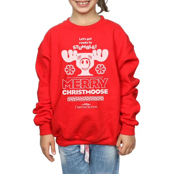 National Lampoon's Christmas Vacation Girls Merry Christmoose S Red 9-11 Years