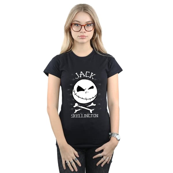 Disney Dam/Dam Mardrömmen före jul Jack Ansikte Bomull Black XL