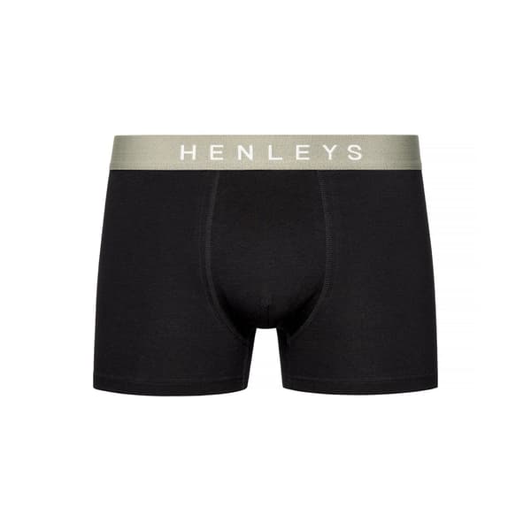 Henleys Mens Blackiris Boxer Shorts (5-pack) L Svart Black L