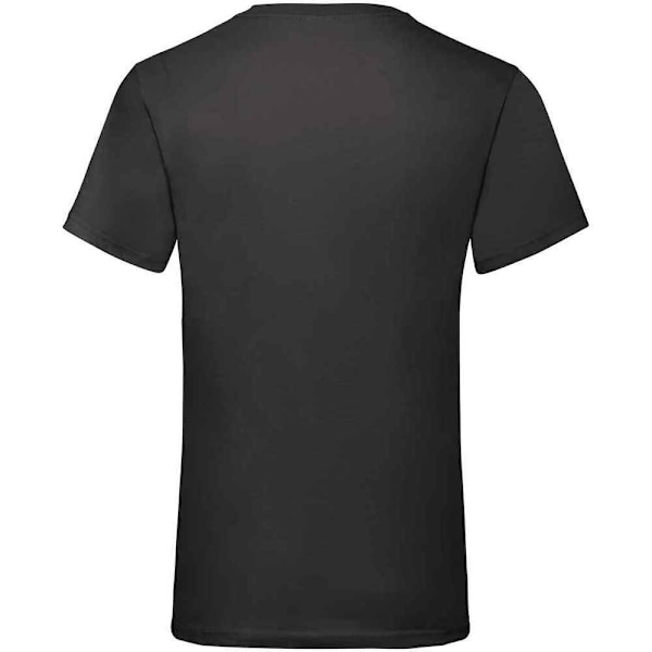 Fruit of the Loom Valueweight V-ringad T-shirt för män 4XL Svart Black 4XL