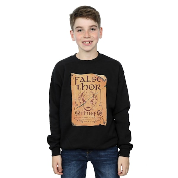 Marvel Boys The Mighty Thor False Thor Poster Sweatshirt 9-11 år Black 9-11 Years