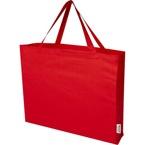 Odessa Återvunnen Bomulls Tote Bag Storlek One Röd Red One Size