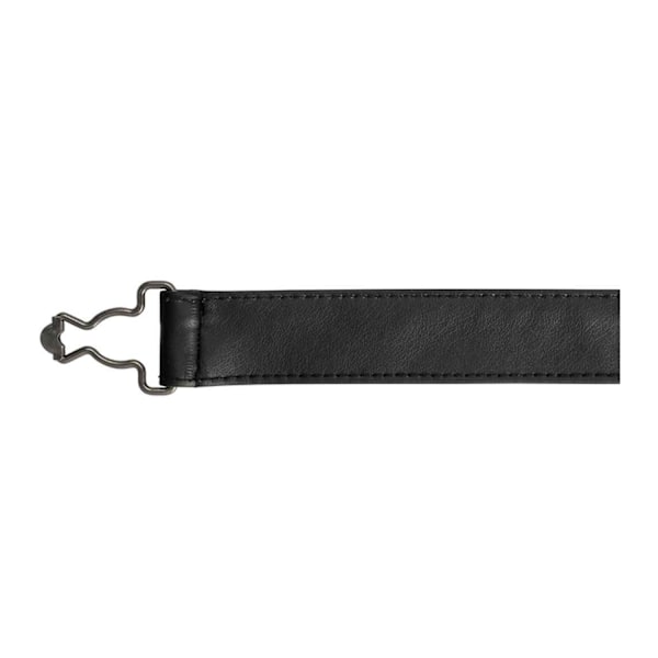 Premier Unisex Vuxen Konstläder Korsrygg Förkläde Remmar En Storlek Black One Size