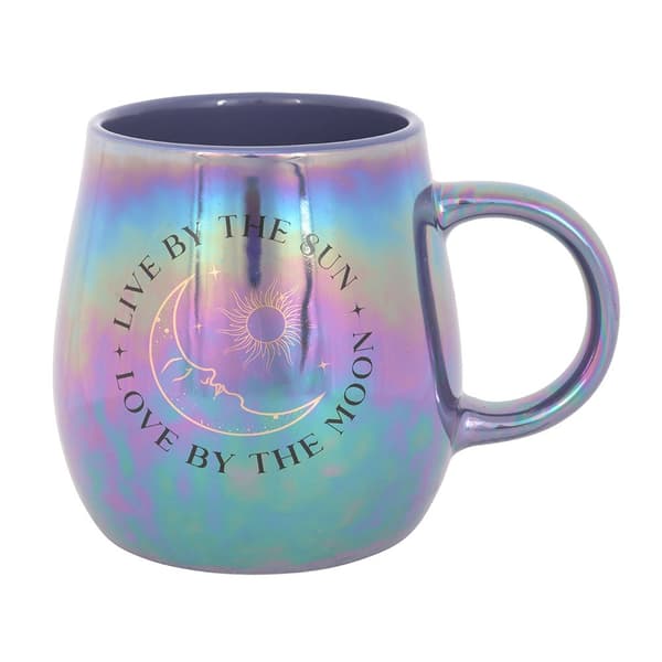 Something Different Live By The Sun Iridescent Mugg One Size Blu Blue-Purple One Size
