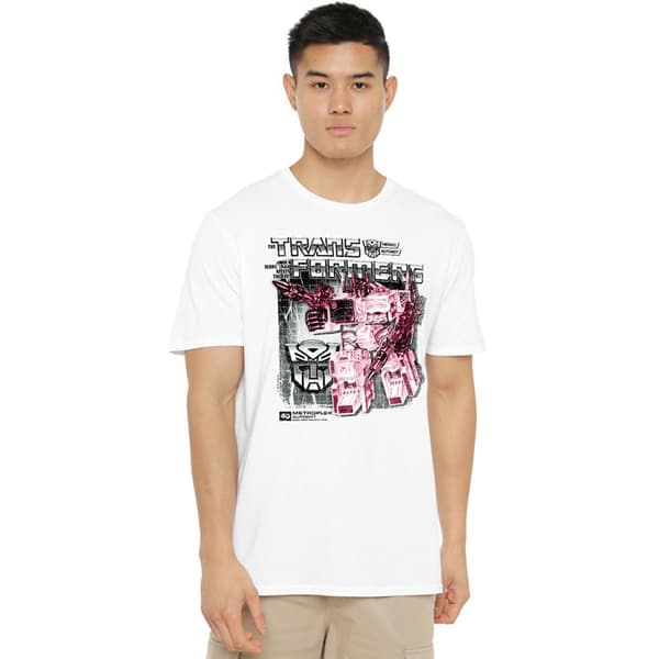 Transformers Herr Metropplex Box 40th T-shirt L Vit White L