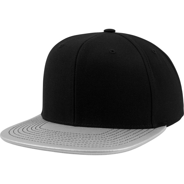 Flexfit Metallic Visir Snapback Cap (Pack med 2) One Size Silver Silver One Size