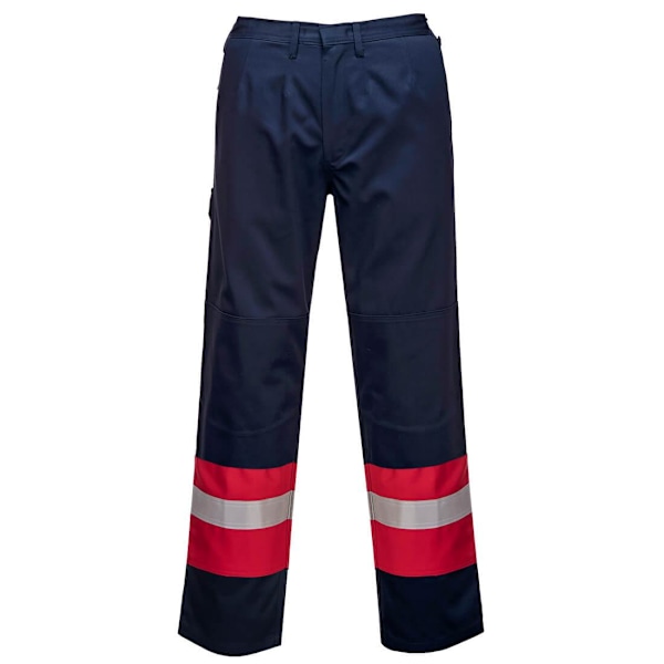 Portwest Bizflame Plus herr arbetsbyxor 4XL R marinblå Navy 4XL R