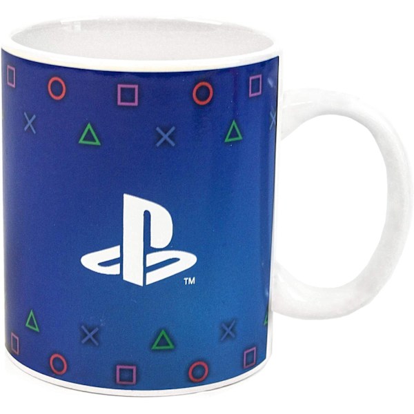 Playstation Värmeförändrande Mugg En Storlek Vit/Svart/Marinblå White/Black/Navy One Size