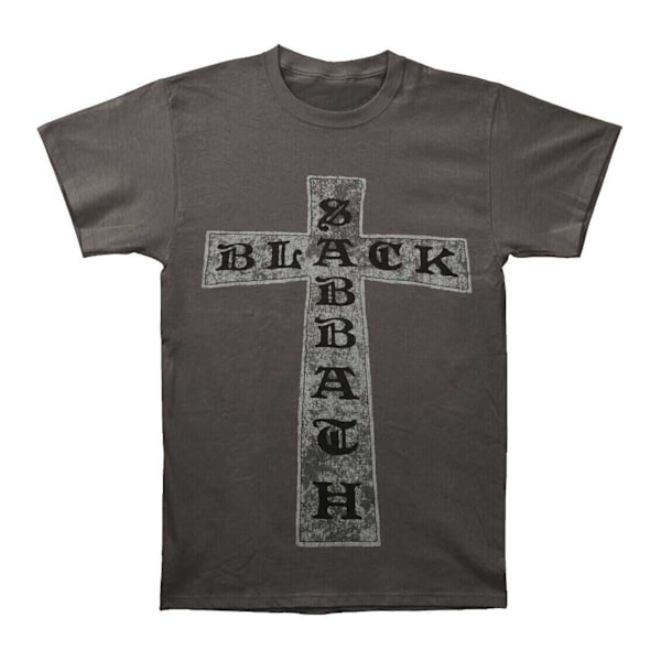 Black Sabbath Unisex Adult Cross T-Shirt XL Charcoal Grey Charcoal Grey XL
