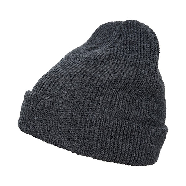 Flexfit Unisex Vuxen Stickad Lång Mössa En Storlek Mörkgrå Dark Grey One Size