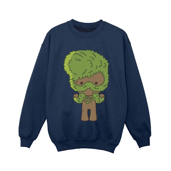 Marvel Boys I Am Groot Chibi Flex Sweatshirt 9-11 år Marinblå Navy Blue 9-11 Years